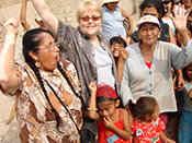 Charlotte Bunch at Woman’s Shelter, Peru